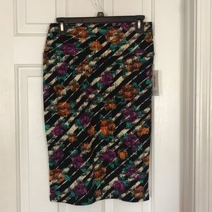 Floral LuLaRoe Cassie skirt